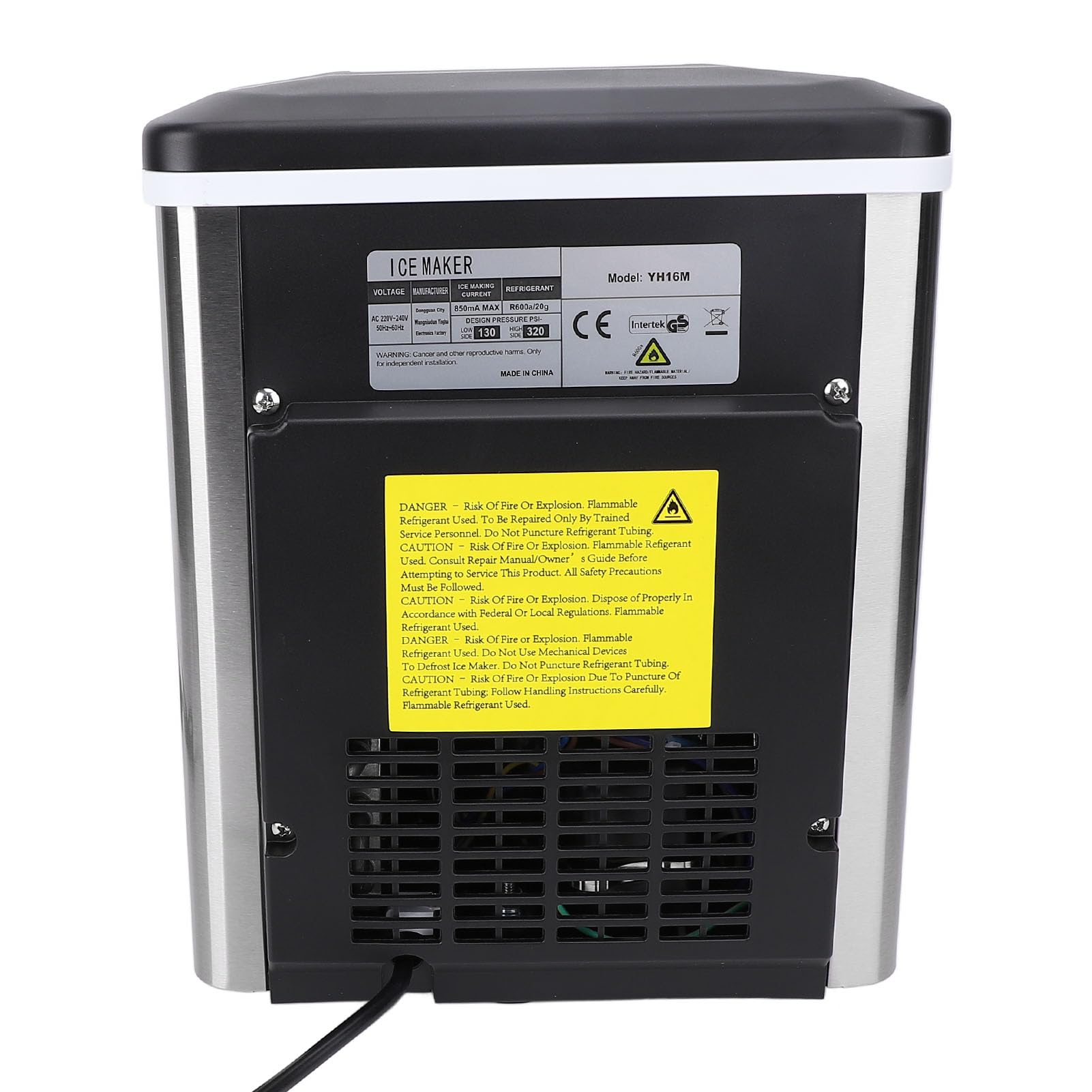 Chrees Máquina para Hacer Hielo en Encimera, 9 Cubitos Listos en 6 Minutos, Autolimpieza con Tanque de Agua de 1,3 L, Tamaños de Cubitos de Hielo Ajustables para Encimera de (Enchufe europeo 220V)