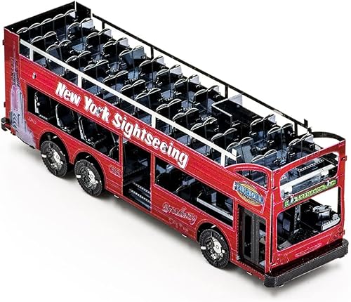 Miniatura 5 de Fascinations Metal Earth Big Apple Tour Bus 3D Kit de modelo de metal