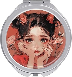 Espejo de maquillaje con orejas de gato con o...