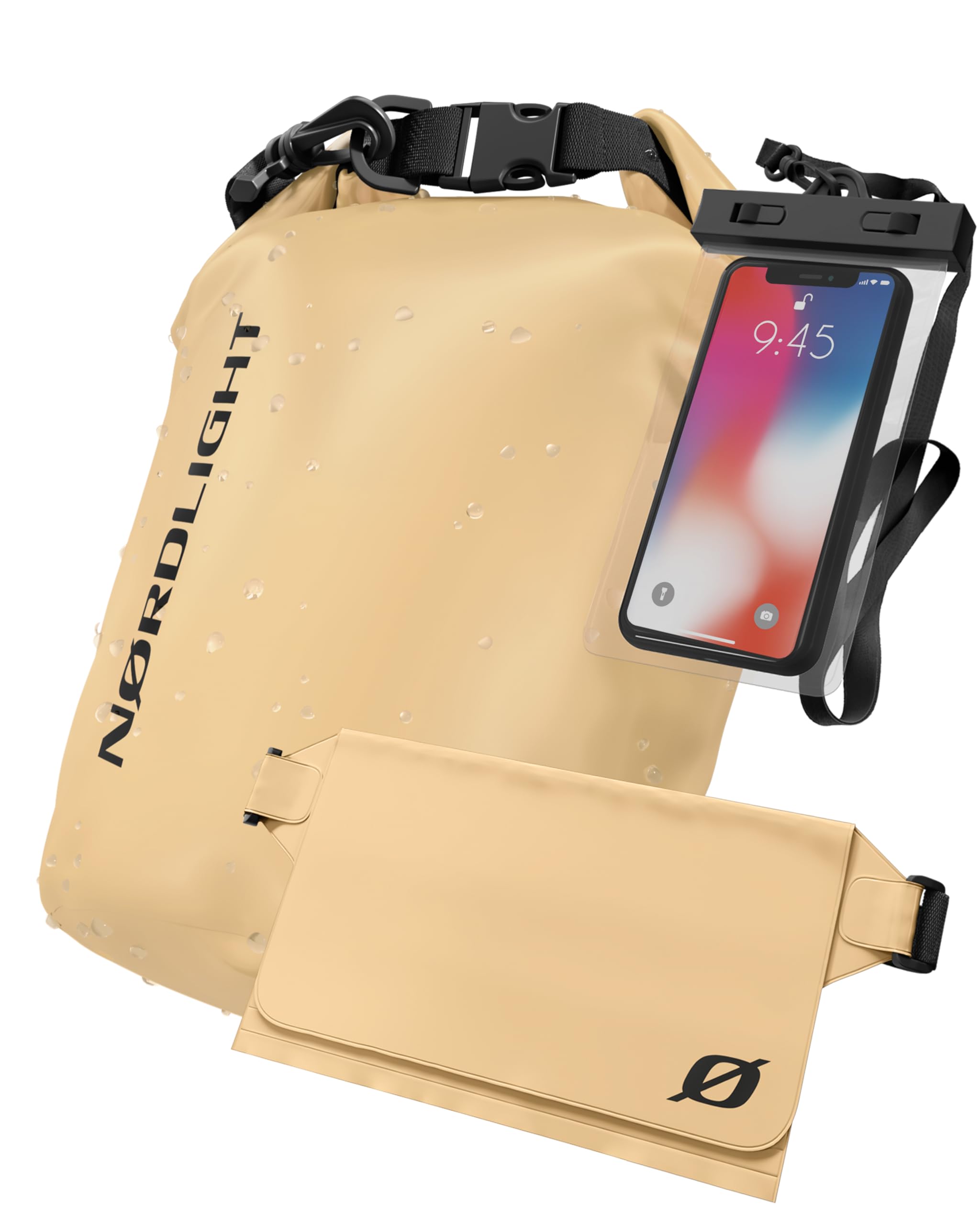 Nordlight Mochila Impermeable Roll Top 25L - Hybrid 25" | Bolsa Seca Con Compartimento Para Portátil De 15 Pulgadas, Bolsillos Exteriores E Interiores, Sistema De Transporte Acolchado — view 40