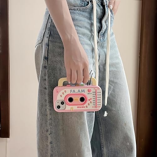 Miniatura 2 de Funda para iPhone 14 Pro Max, fundas 3D Kawaii para teléfono, divertidas y lindas caricaturas retro, funda de silicona suave de gel contra caídas,