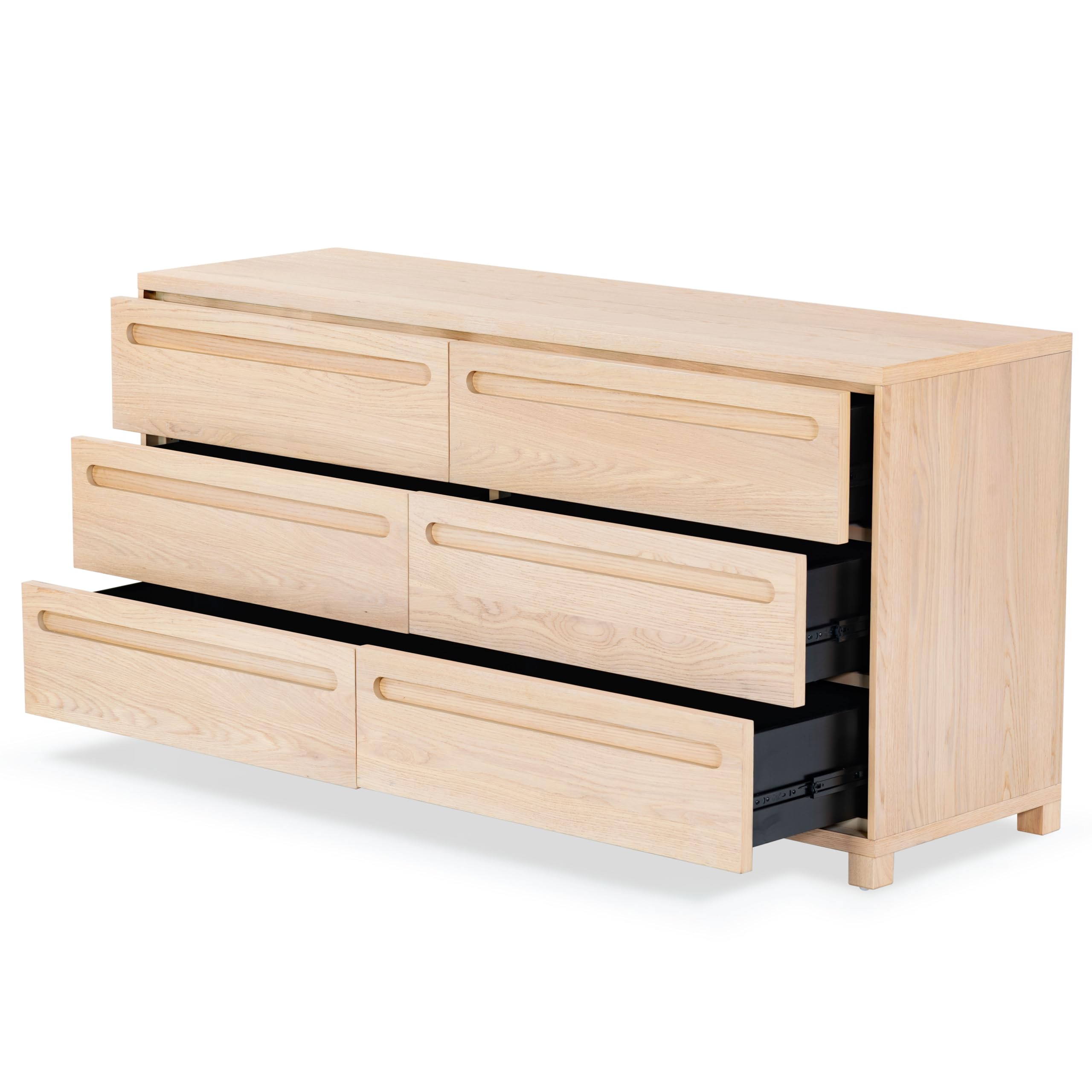 Amazon.com: SAFAVIEH Couture Collection Tobiette Oak 6-Drawer Dresser  (Fully Assembled) : Home & Kitchen