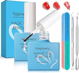 2 * 15 ml Dissolvant vernis semi permanent, enlever vernis semi permanent, Gel Nail Polish Remover kit, Retrait Rapide et Doux en 3-5 minutes, Enlève Rapidement et Facilement le Vernis à Ongles