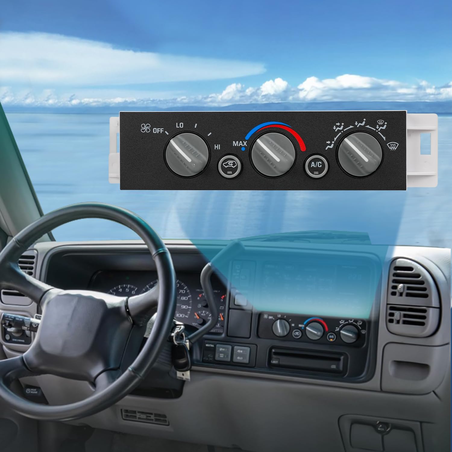 Nilight AC Heater Climate Control Module Switch For 1996-2002 Chevy GMC C150025003500 K1500k2500k3500 Truck