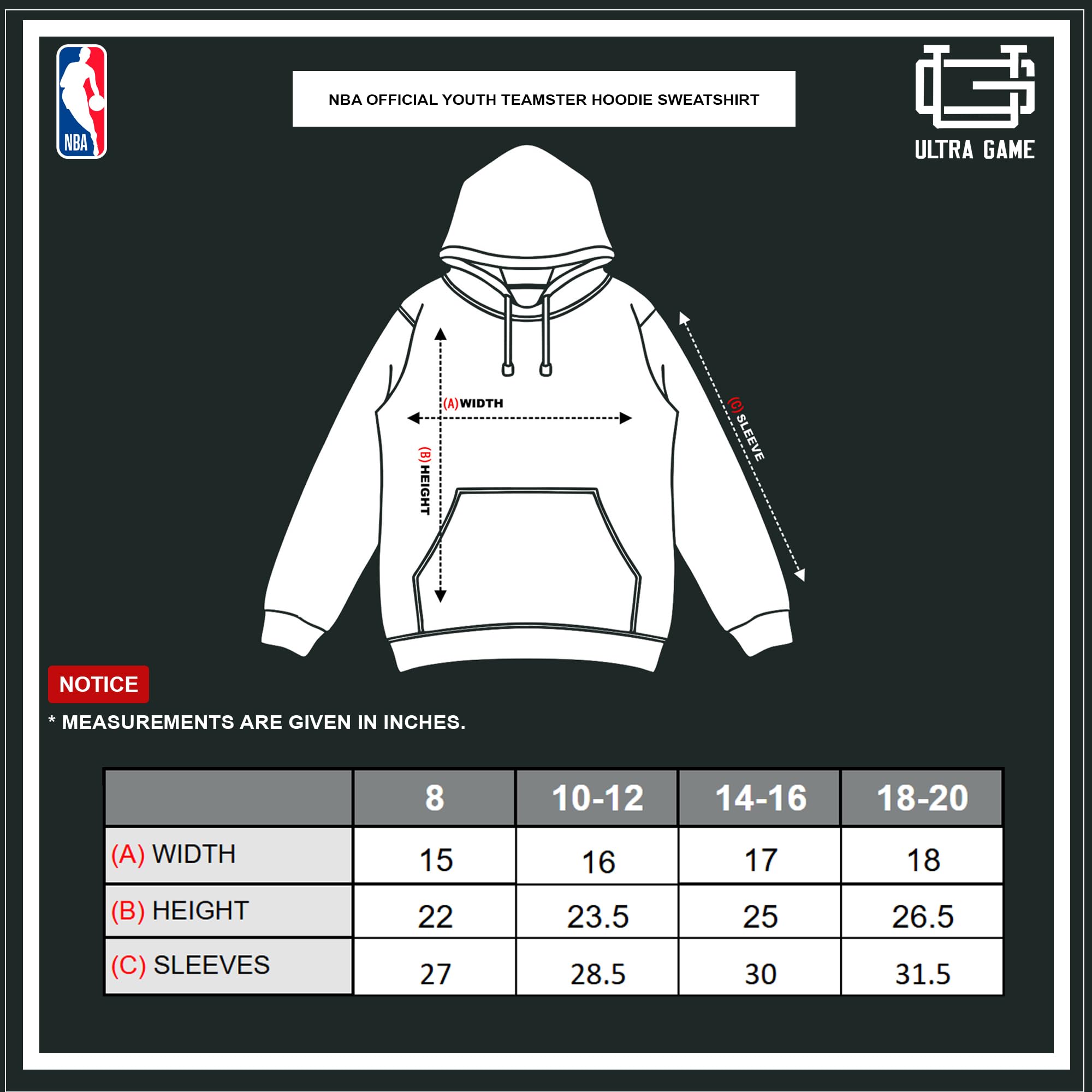 Ultra Game NBA - Sudadera con capucha para niños de la Ultra Game Nba Boys