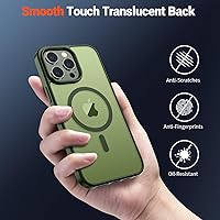 Vista 941 de SUPFINE Funda magnética para iPhone 11 (compatible con MagSafe) (protección contra caídas de grado militar), translúcida mate a prueba de golpes