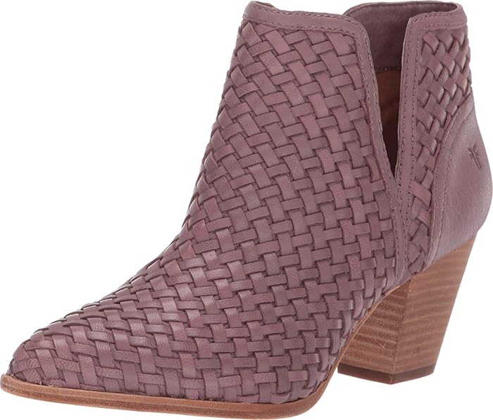 frye reed cut out woven bootie