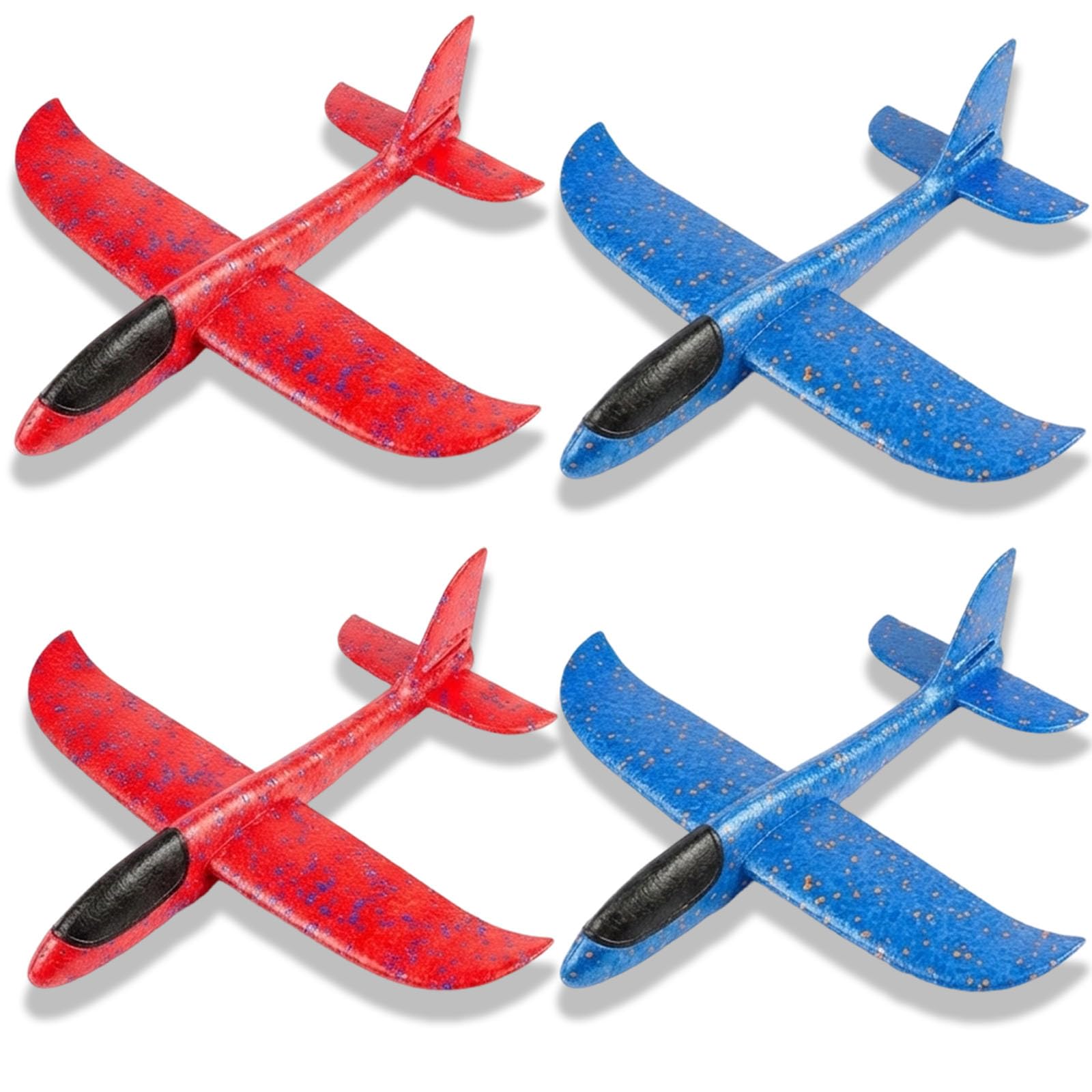 WaaRiuQ 4Pcs Foam Plane, Foam Glider Planes, Aeroplane Toys, Aircraft Model Favor Backyard Flying And Outdoor Sports Toys，For Outdoor Yard Sport Game Birthday