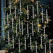 30 Pcs Silver Beads Drops for Christmas Tree Decoration | Xmas Ornaments | Hanging Ornaments for Christmas Tree DIY Xmas Holiday and Home Decor Gifts Decoration (Length-5 inch)