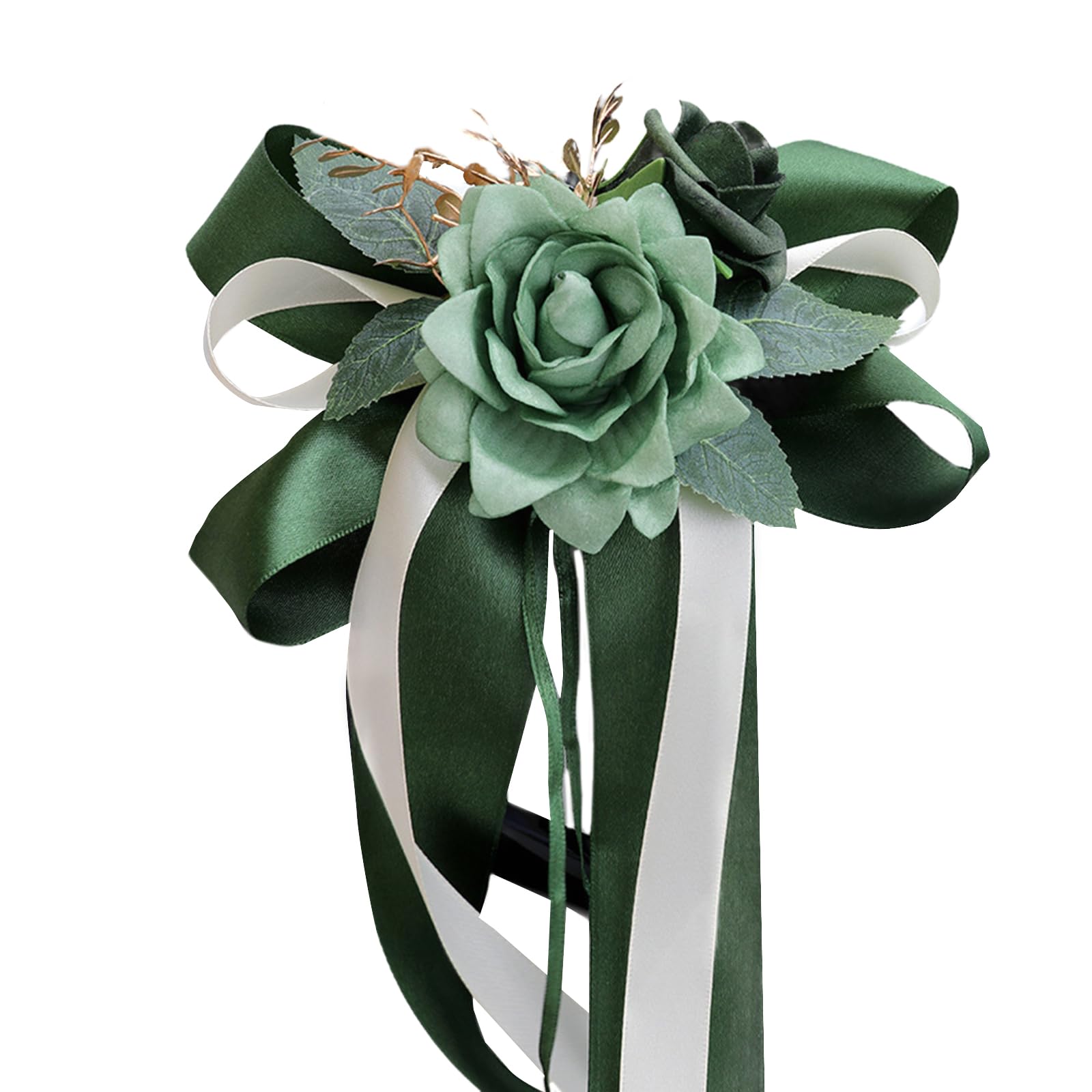 Kalttoy Luxurious Door Handle Decorative Bowknot Party Door Handle Bowknot Adornment for Celebratory Event and Weddings Wedding Car Decoration