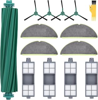 Recambios Repuestos para iRobot Roomba 205 Aspiradora, Accesorios para Roomba 205 Serie, 1 Cepillos de Rodillo, 4 Paños de Fregona, 4 Cepillos Laterales, 4 Filtro HEPA, 1 Destornillador