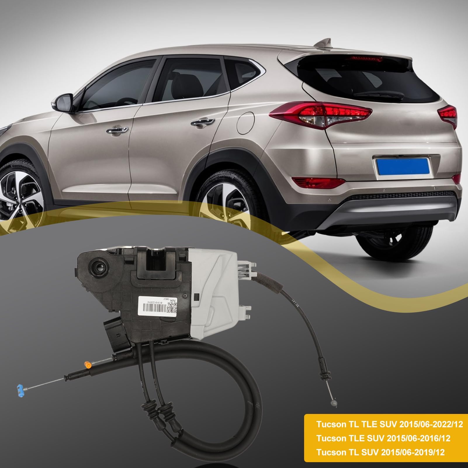 Attuatore Anteriore Sinistra 7-Polig Per H.yundai Tucson TL TLE SUV 2015-Oggi Tucson TLE SUV 2015-2016 Tucson TL SUV 2015-2019 Serratura Porta Attuatore Anteriore 81310-D3010 81310D3010