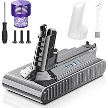 Upgraded 10000mAh Replacement for Dyson V10 Battery SV12 242151, 25.2V Battery Compatible with Dyson V10 Cyclone/Animal/Absolute/Fluffy/Motorhead Cordless Vacuum Cleaner V10