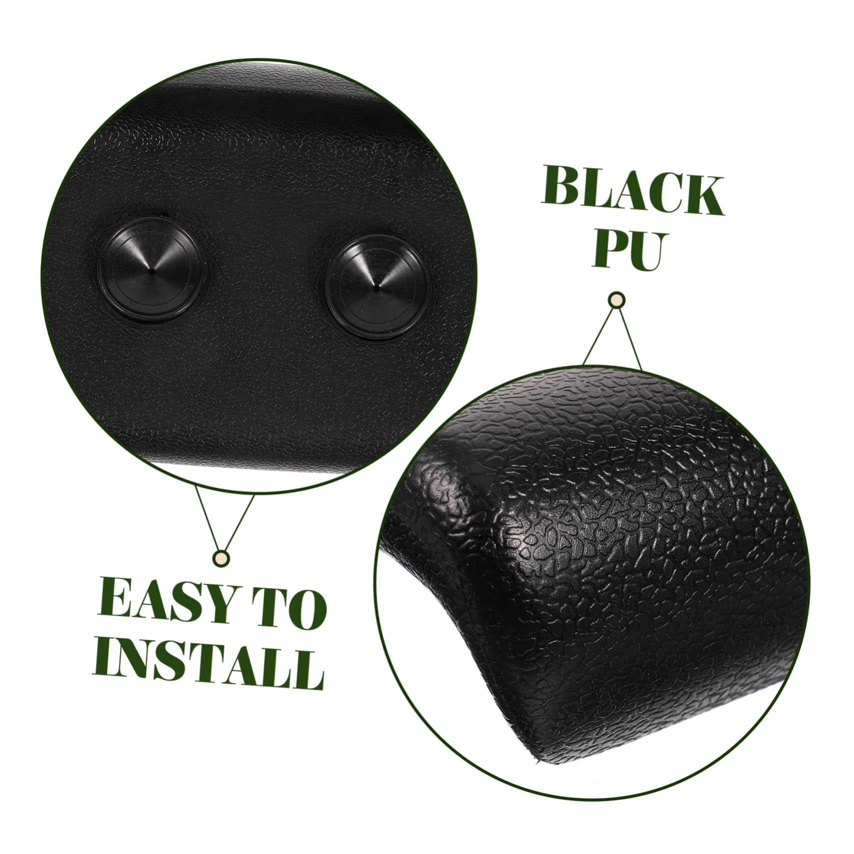 FOMIYES 3 Pièces Oreillers Moelleux Oreiller de Bain Coussin Relaxant Coussin Relaxation Appui-tête d'oreiller de Oreiller de Repose-tête de Unité Centrale Black