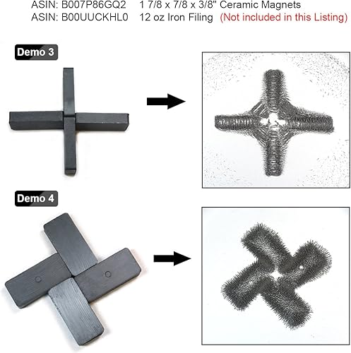 Miniatura 6 de CMS MAGNETICS - 50 imanes rectangulares de cerámica (1-7/8 x 7/8 x 3/8 pulgadas) | ferrita dura de grado 8 | manualidades, terapia magnética,