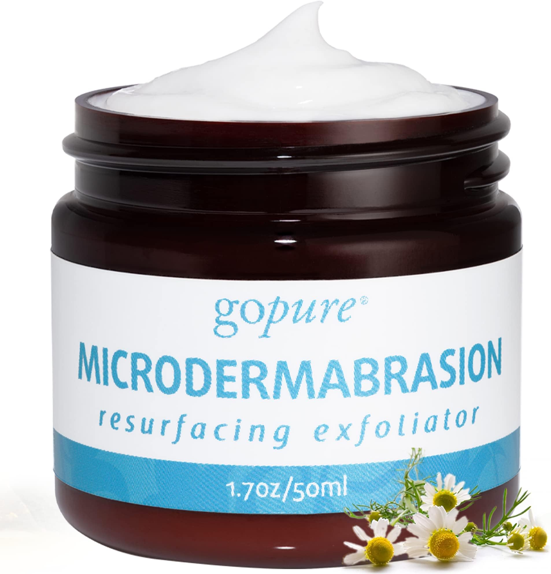 goPure Microdermabrasion Face Exfoliator - Face Scrub Restores Youthful-Looking Glow - 1.7oz.