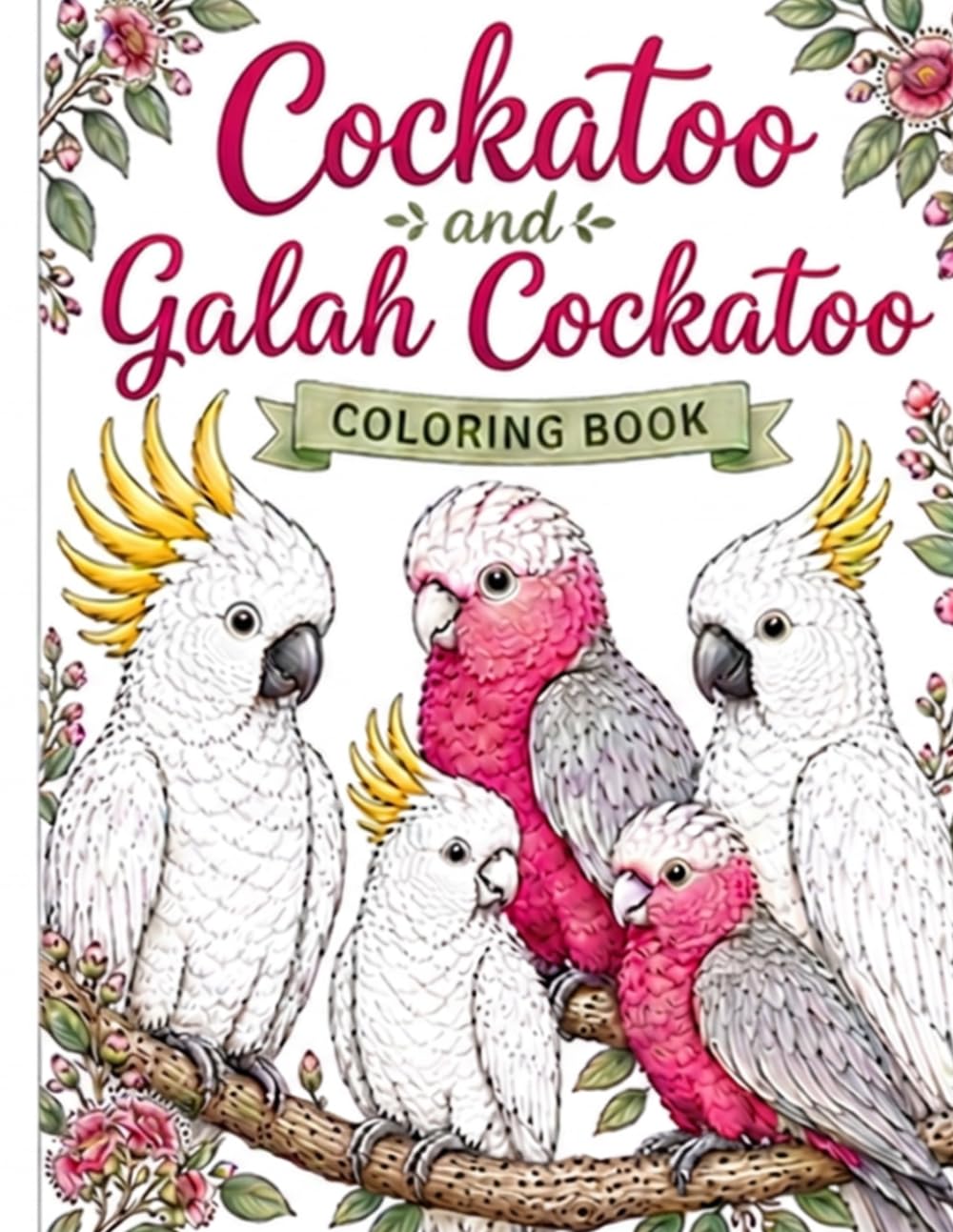 Cockatoo and Galah Cockatoo Coloring Book: 40 Charming Cockatoo and Galah Coloring Pages (Bird Lovers Coloring Book Collection)