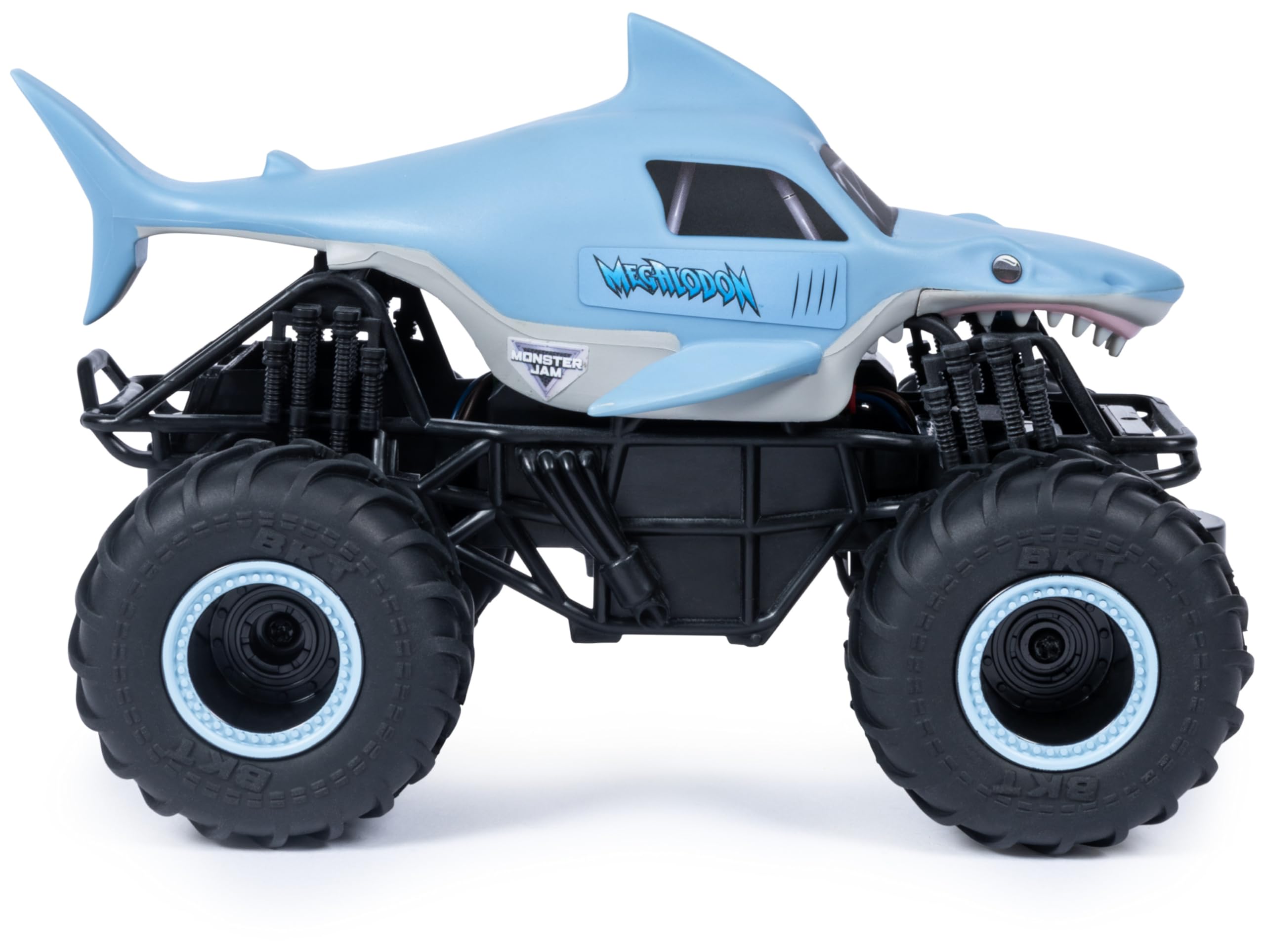 Monster Jam - Coche Teledirigido Megalodón - Coche para Niños RC Monster Truck a Escala 1:24-2.4GHZ hasta 76m - Juguetes Niños 4 Años +