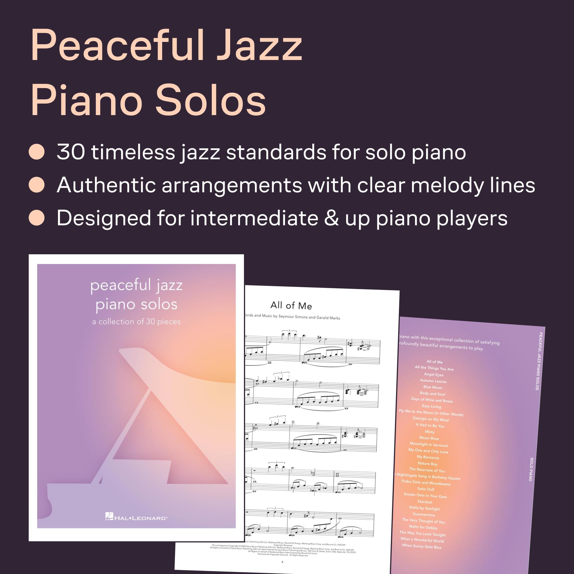 Peaceful Jazz Piano Solos: 30 Pieces Collection