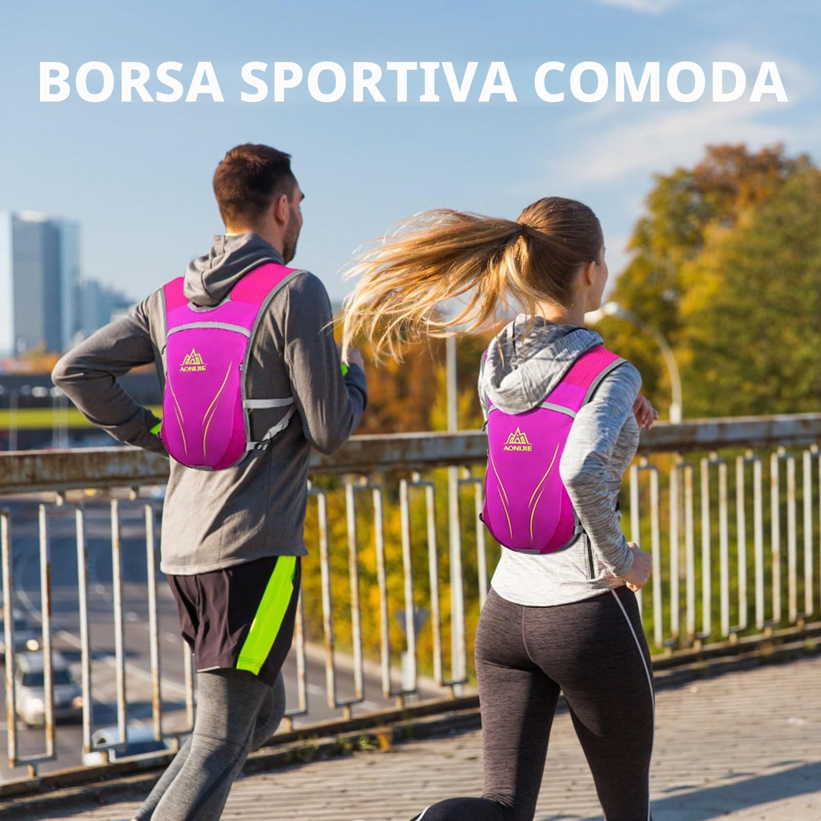 Geila Zaino da idratazione, Gilet da idratazione Sport Trail da Gara Leggera Corsa da maratoneta