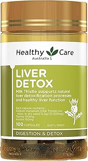 Healthy Care Liver Detox Capsules - Essential Liver, Gallbladder and Digestive Support - Premium Dietary Multivitamins Sup...