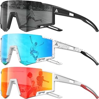 KALIYADI Polarized Kids-Sunglasses Sports Sunglasses-for-Kids: Boys Girls Sun Glasses with UV400 for Running Cycling Age 6-14