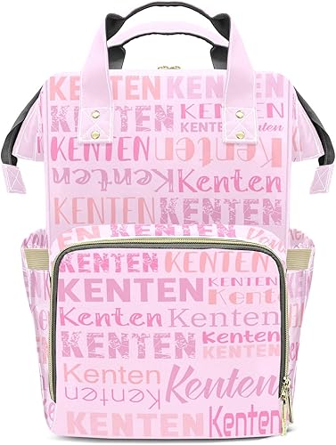 Miniatura 2 de Mochila de pañales personalizada de gran capacidad para bebé niño niña con nombre, bolsa de bebé personalizada impermeable para mamá, bolsa de
