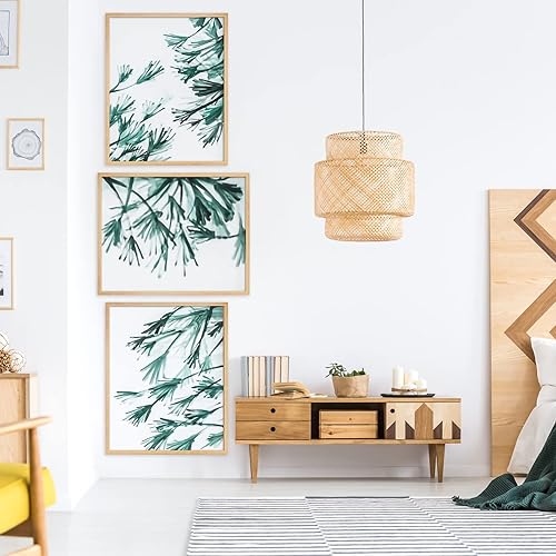 Miniatura 5 de Marco rústico de roble de 22 x 28 pulgadas, marco individual, marco de póster de 22 x 28 pulgadas para obras de arte, rompecabezas, fotos y pósteres