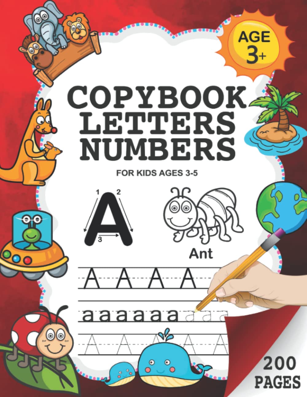 Handwriting Practice Copybook - Trace Letters, Numbers and Learn the English ABC: How to Write Alphabet Upper and Lower Case for Boys and Girls Age 3 - 5 Years (Perfecto Calligraphy)
