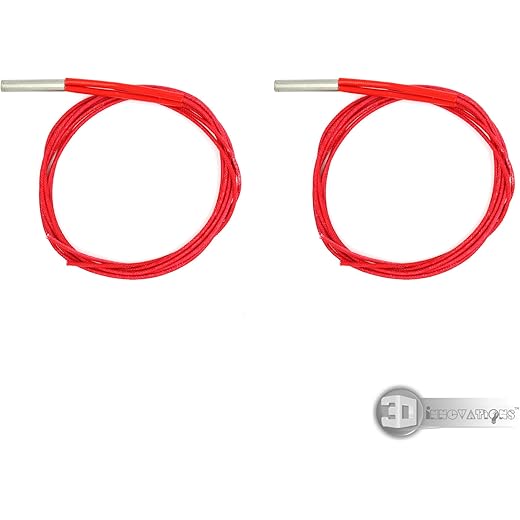 3D Innovations 12V 40W Cartridge Heater wire for Extruder: 1 meter long wire (Quantity:2 pcs)