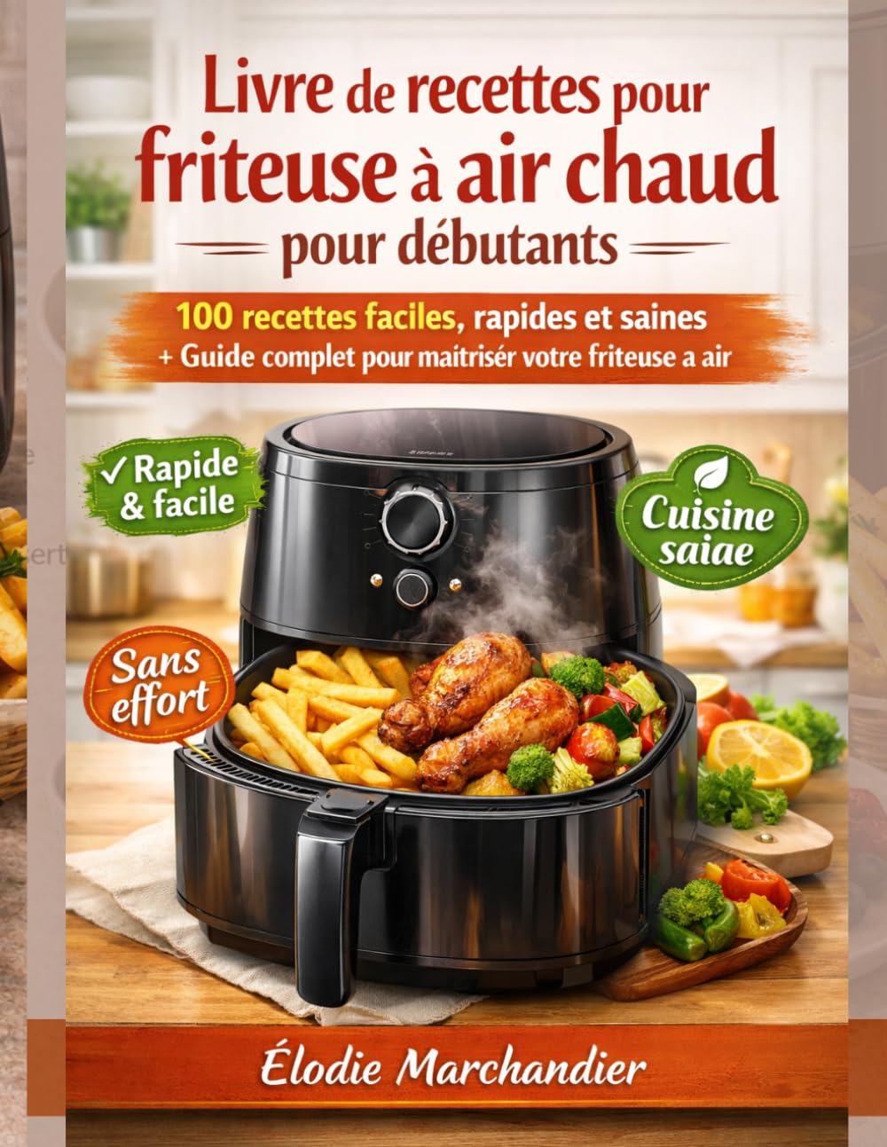 Livre de recettes pour friteuse à air chaud pour débutants: 100 recettes faciles, rapides et saines + Guide complet pour maîtriser votre friteuse à air