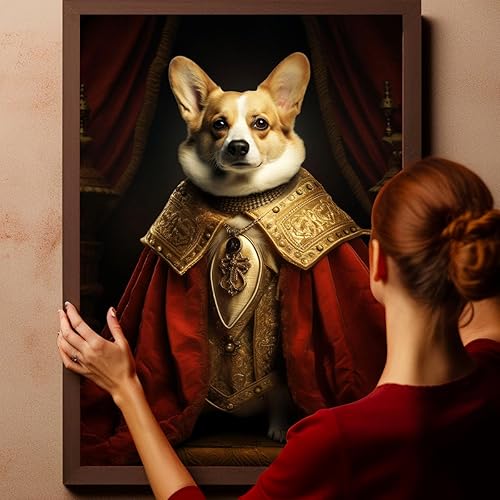 Miniatura 604 de Thuan Chow Chow Retrato de mascota con disfraz real de perro en un disfraz retrato de perro con vestimenta Retrato medieval de mascota retrato