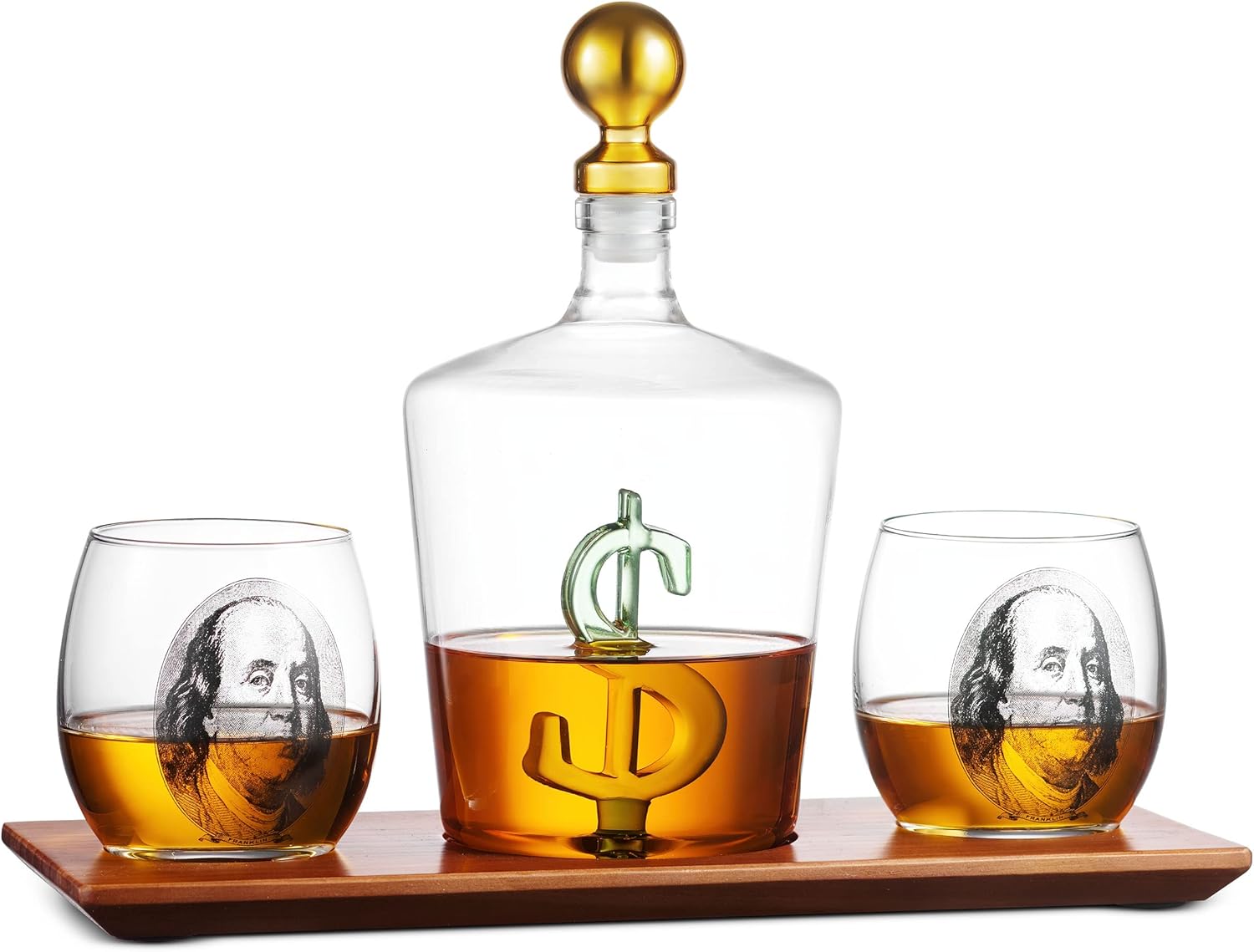 Bling Dollar Decanter and Benjamins Whiskey 13 71BKfPoZK7L. AC SL1500