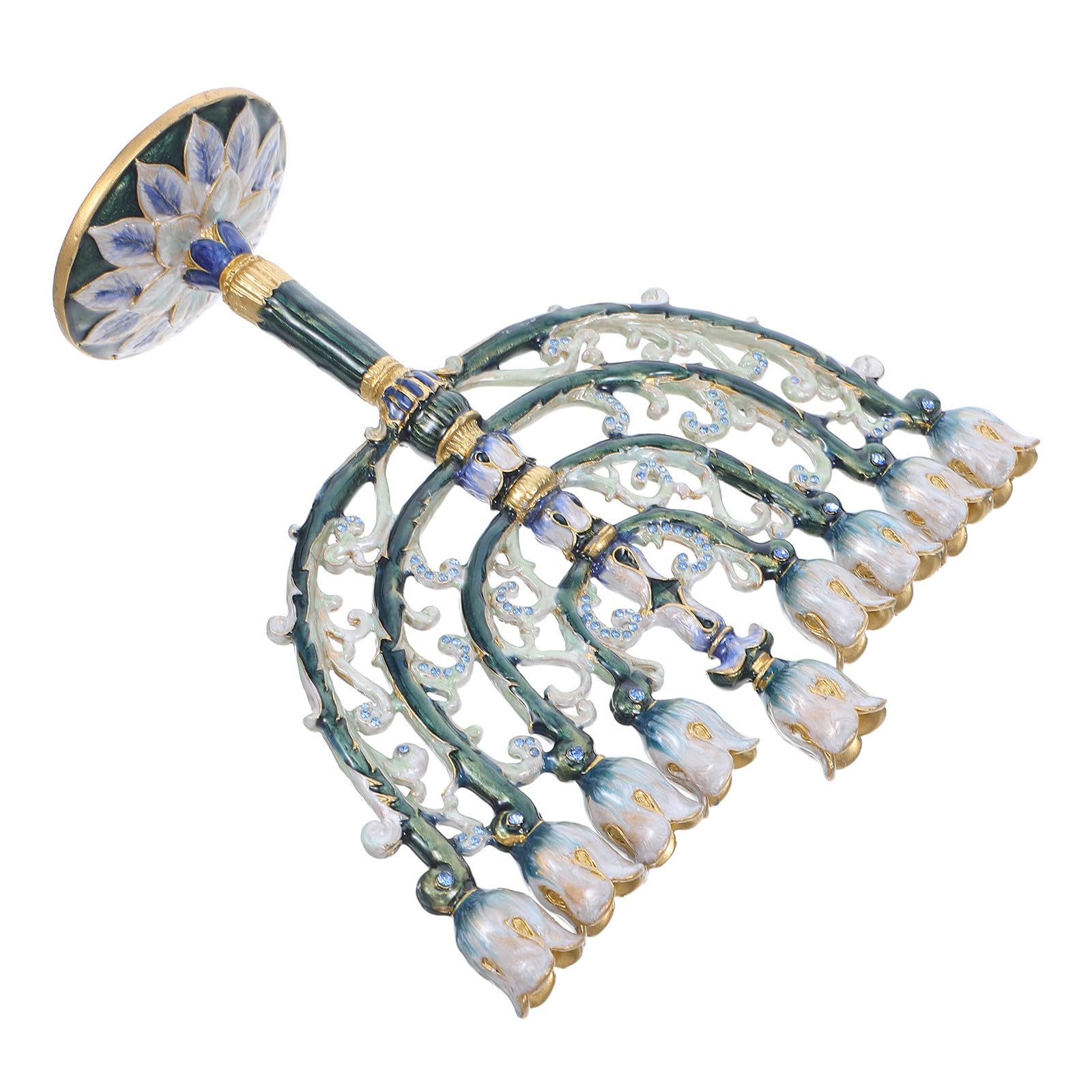 Angoily Candelabro Artistico a Nove Bracci in Lega di Zinco per Tavolo