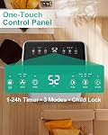 30 Déshumidificateur pour le sous-sol, économie d'énergie & Défrostement automatique 34dB Ultra-Quiet, drainage continu, contrôle intelligent de l'humidité, 3 Modes, 24H Minuterie, Convient pour Grande Chambre, Salle de bain