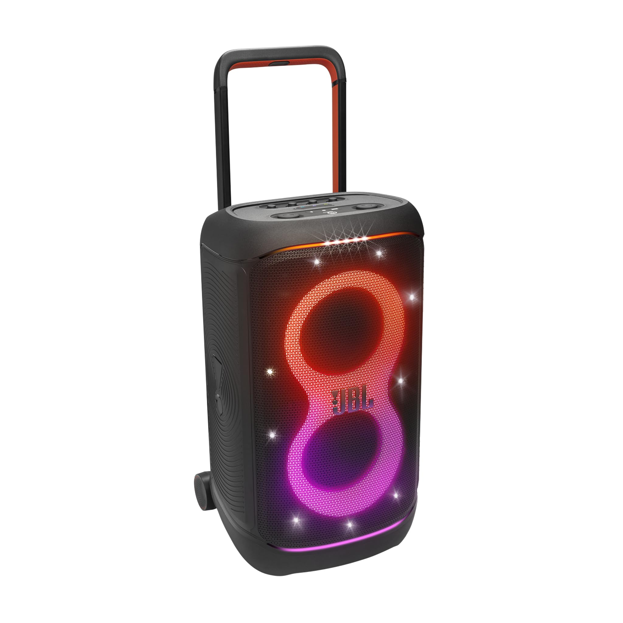 JBL Partybox 520, Speaker Wireless Bluetooth, 15 Ore di Autonomia, Design Portatile, Splashproof IPX4, Suono JBL Pro con AI Sound Boost, Connessione Multi-Speaker Auracast e Ingresso Mic, Nero