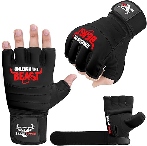 Miniatura 4 de BEAST RAGE Guantes de karate de Taekwondo para hombres y mujeres, guantes de entrenamiento de boxeo, MMA Kickboxing, artes marciales, guantes de