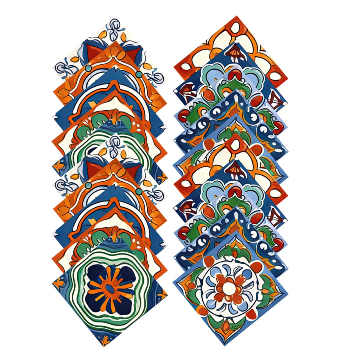 Stickers carrelage marocain 20x20 cm pour relooker la salle de bain et la cuisine