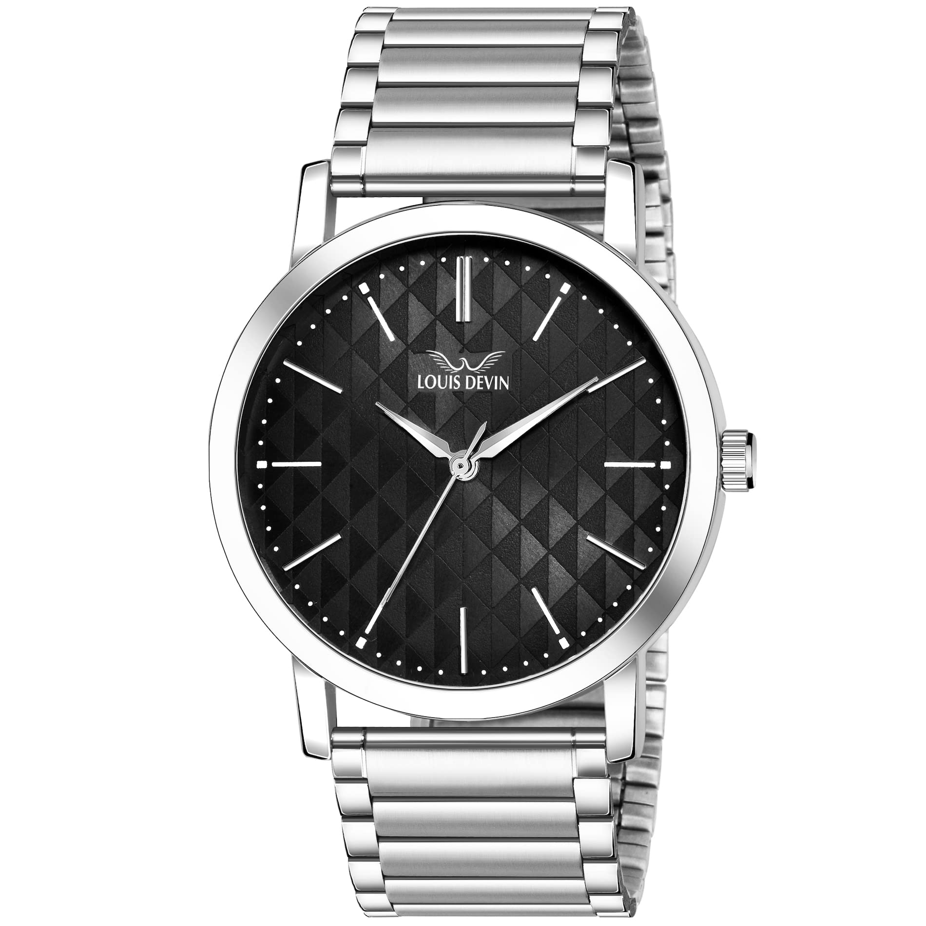Stainless Steel Chain Analog Wrist Watch for Men (LD-G049)-image-4