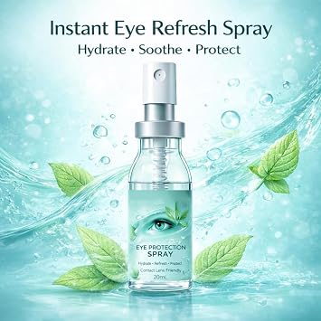 Lutein Eye Spray – Marigold & Vitamin E Eyes Mist, Anti Blue Light Eye Spray for Tired Eyes, Hydrating & Refreshing, 20ml (2 pcs)