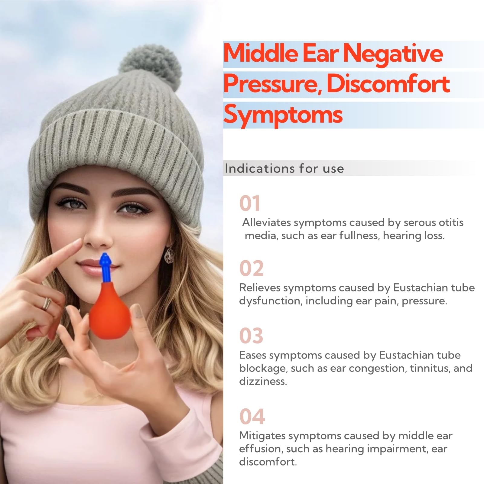 Eustachian Tube Unclogger for Ear Pressure Relief - Inner Ear Popper Device for Airplane Travel, Diving and Swimming - Natural Clogged Ear Relief, Tinnitus and Congestion Support, Small, — Amazon image 2