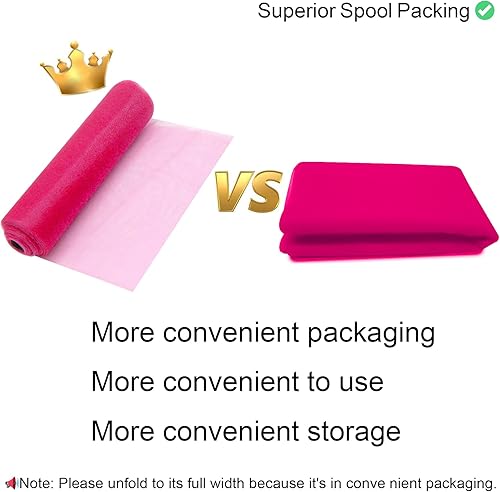 Miniatura 264 de Rollos de tela de tul azul de 54 pulgadas por 20 yardas, perno de carrete de tutú para decoración de bodas, falda tutú de baby shower, envoltura