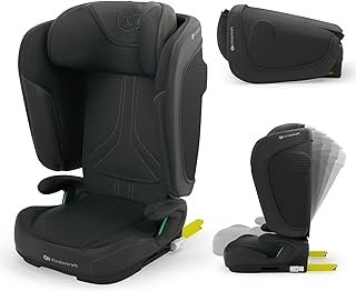 Kinderkraft UNITY 2 i-Size, Silla de coche plegable 100–150 cm, De 3,5 a 12 años aproximadamente, Reposacabezas ajustabl...