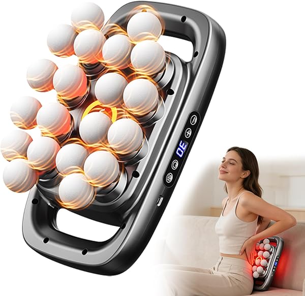 20 Head Back Massager, Deep Tissue Massager for Back and Shoulders