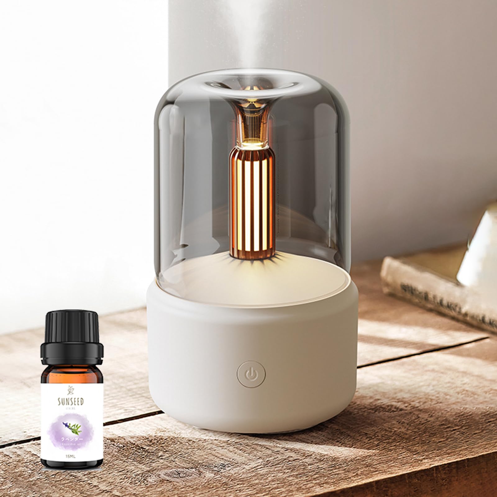 Amazon.co.jp: Sunseed Living アロマディフューザー 静音超音波