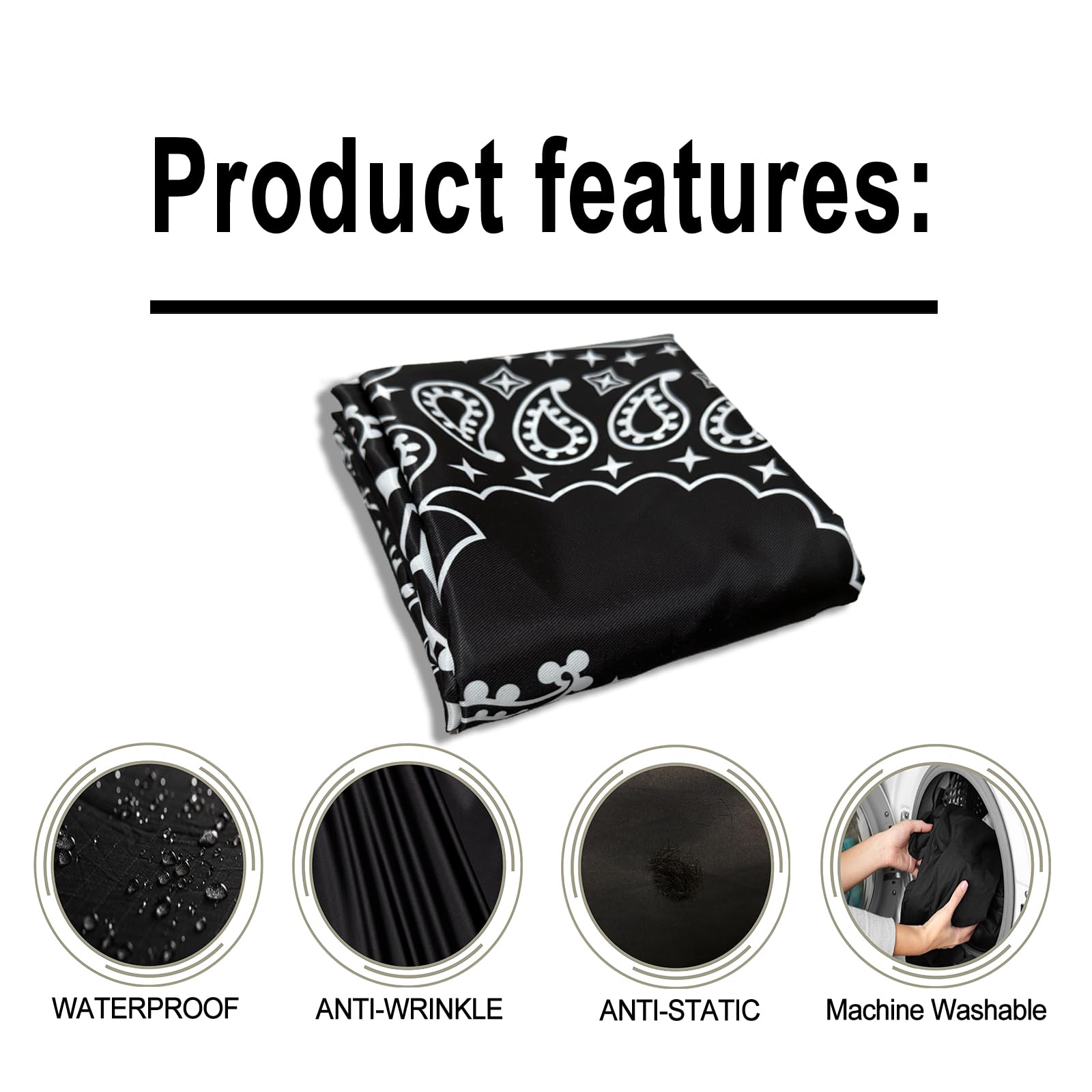 Capas de peluquero para hombre, capas de corte de pelo con broches de presión, capa profesional para estilistas, impermeable, vestido de peluquería para adultos, 63 x 56 pulgadas 5