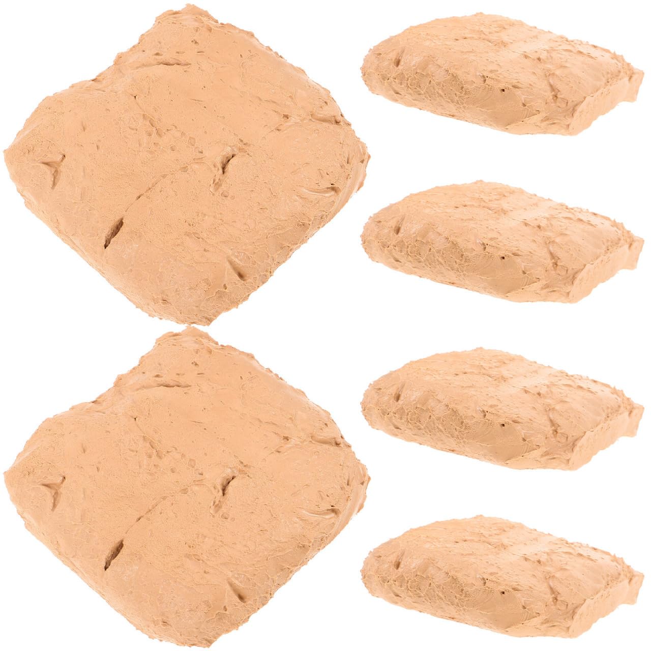 VALICLUD 6 Pezzi Argilla da Modellare Diy, Clay For Diy, Beige, Abs, 200g per Sacchetto, Texture Fine e Compatta, Facile da Modellare, per Crafting e Principianti di Modellazione