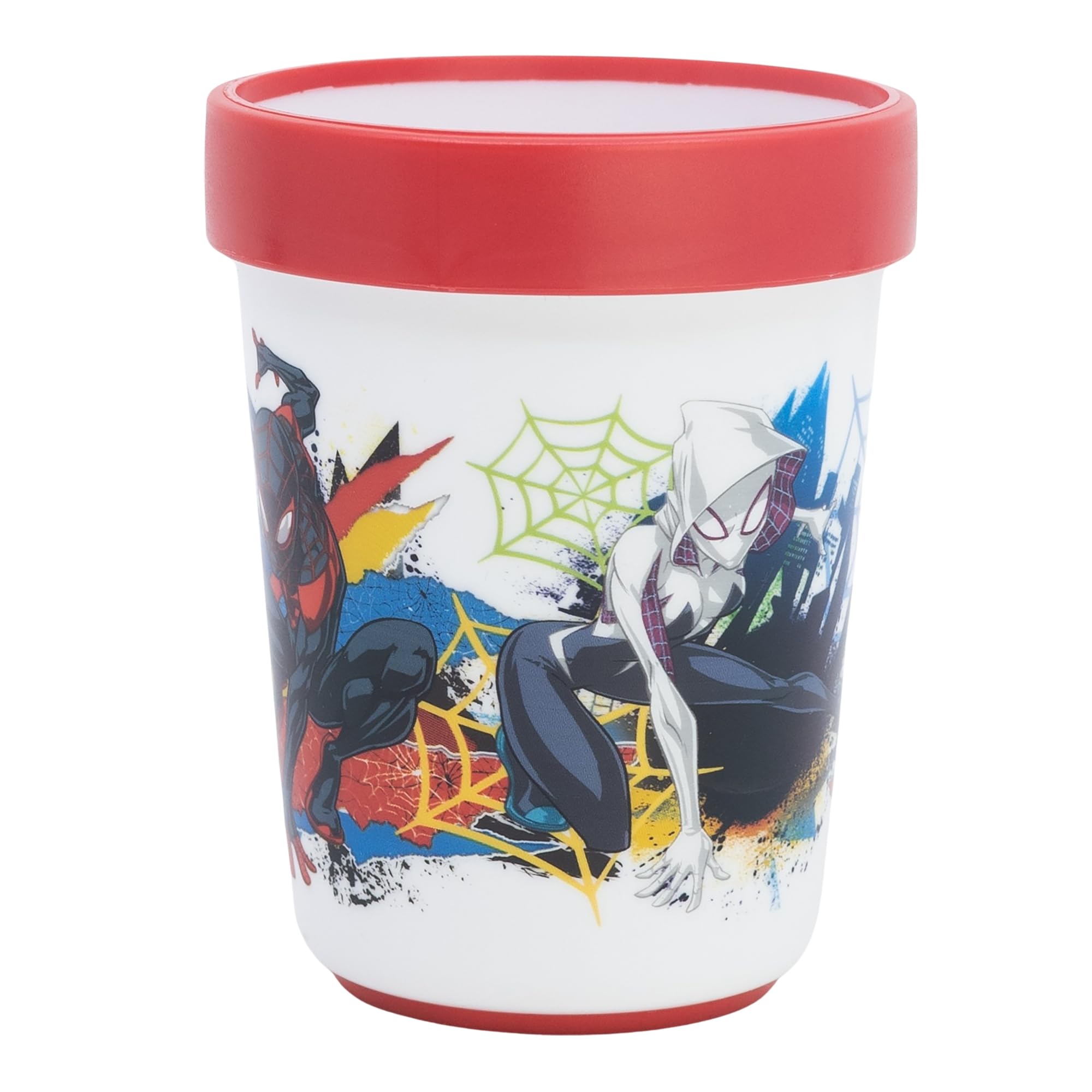 Image secondaire de Gobelet réutilisable Spiderman avec base antidérapante - 260 ml