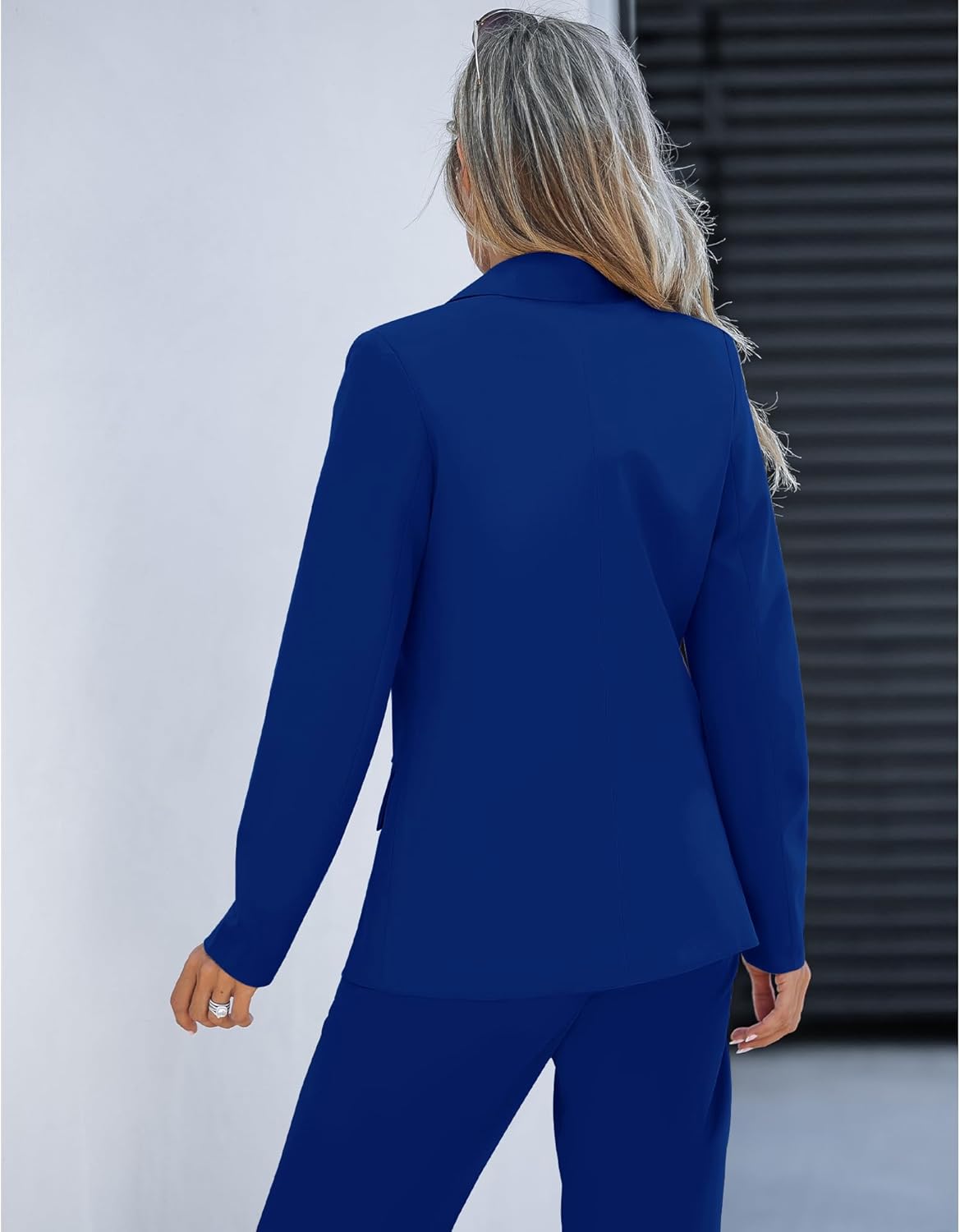 LookbookStore 2 Piece Pant Suits for Women Dressy Blazer High Waisted Pants Sets Business Casual Outfits - Image 3