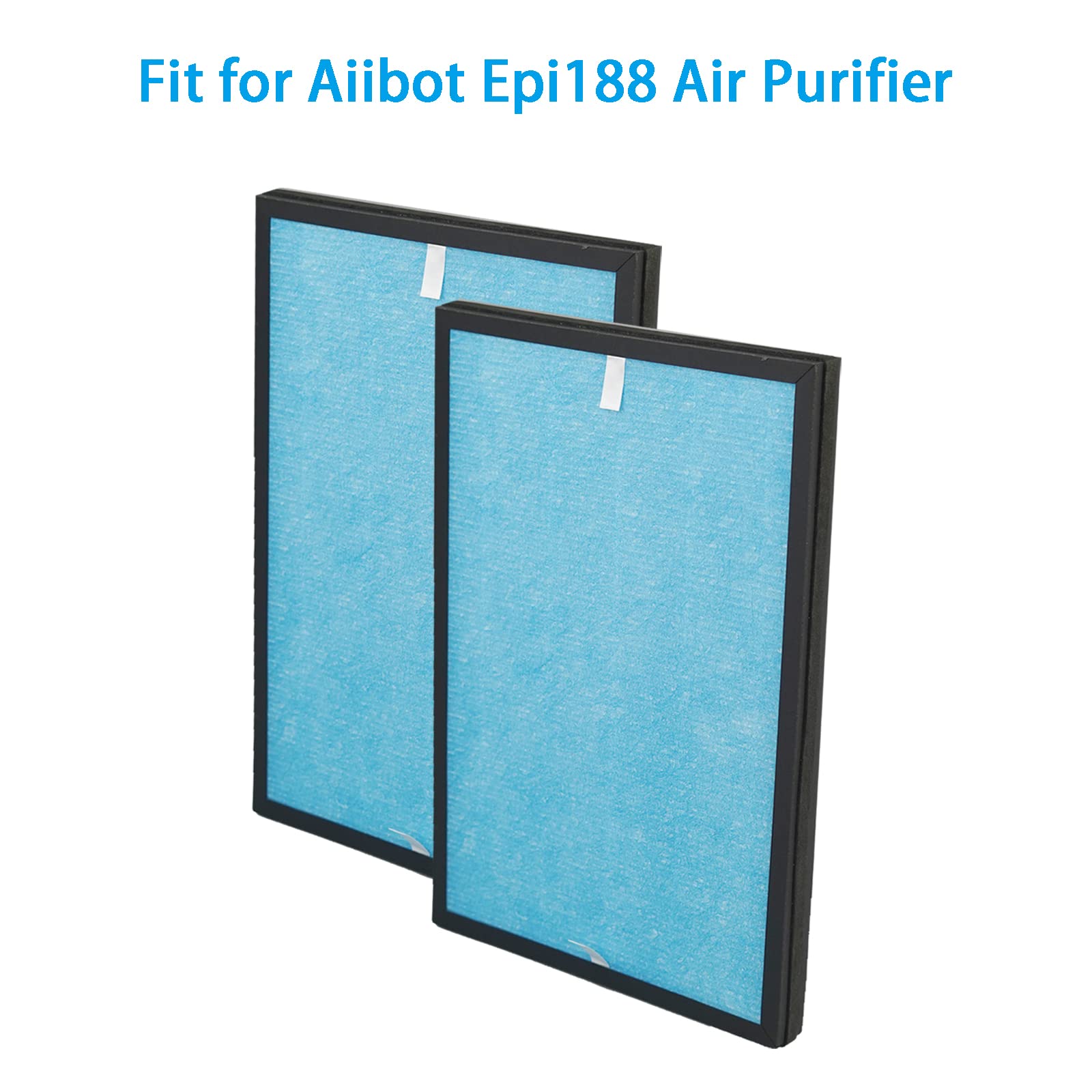 Epi188 Filtro di ricambio compatibile con Aiibot Epi188, filtro HEPA di ricambio 4 in 1 con filtro ai carboni attivi (2 pezzi)